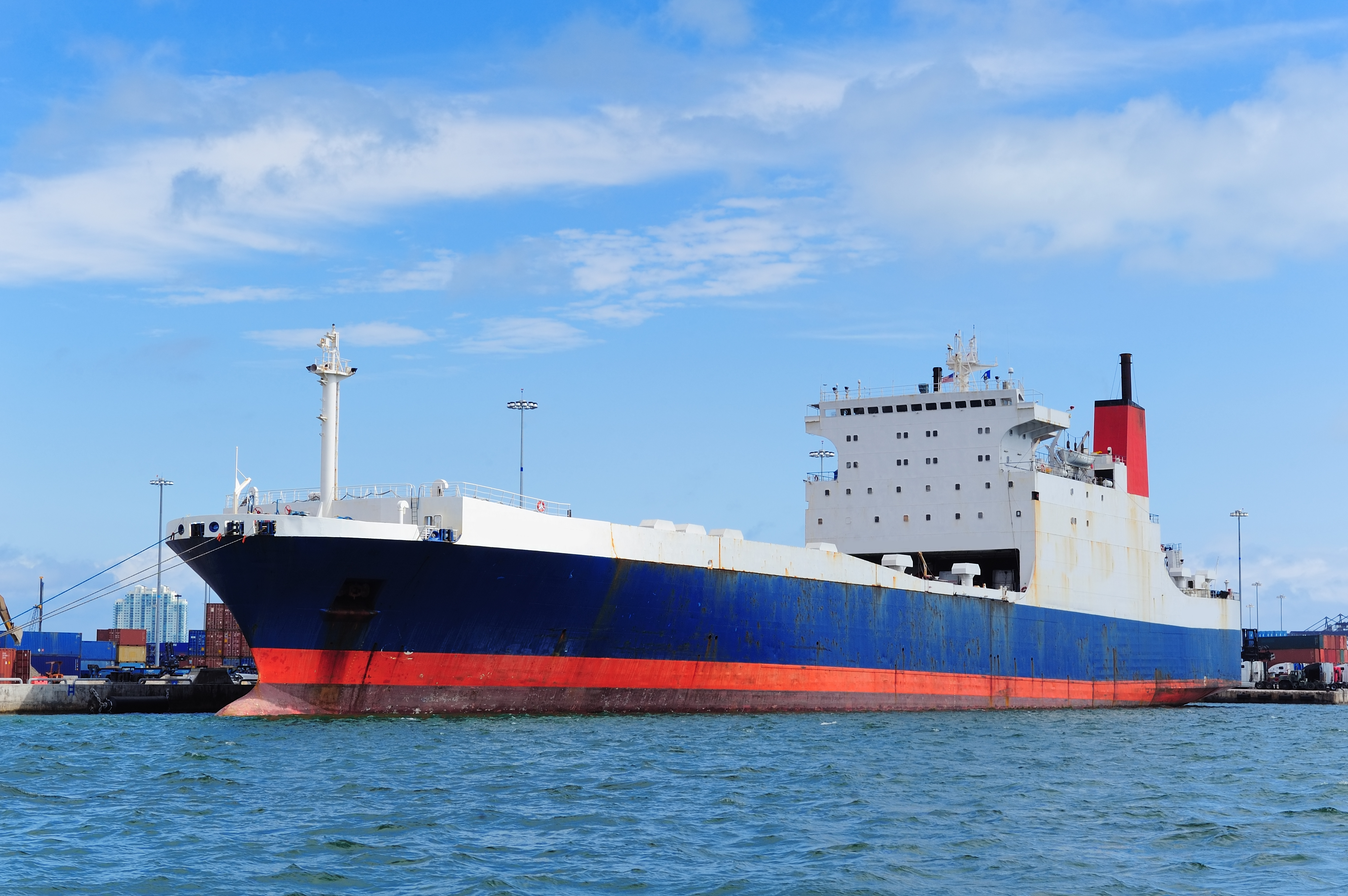 Industrial raw materials shipping